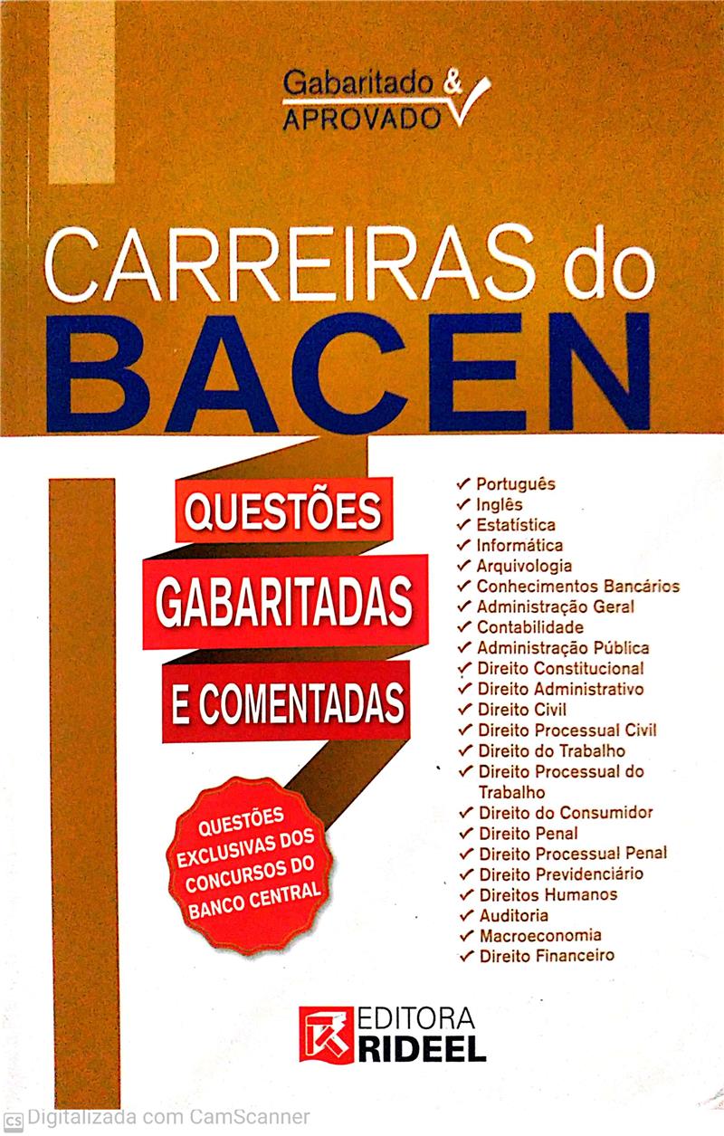 GABARITADO & APROVADO - CARREIRAS DO BACEN 