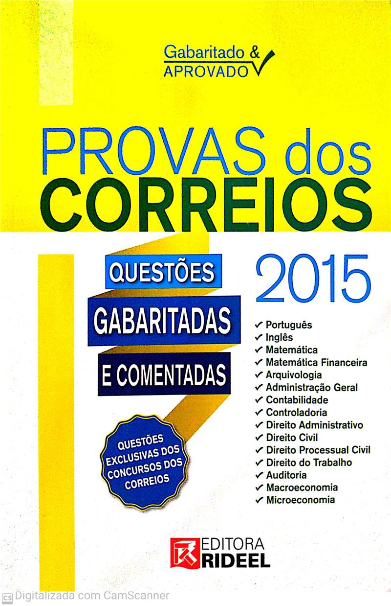 GABARITO & APROVADO - PROVAS DOC CORREIOS 2015