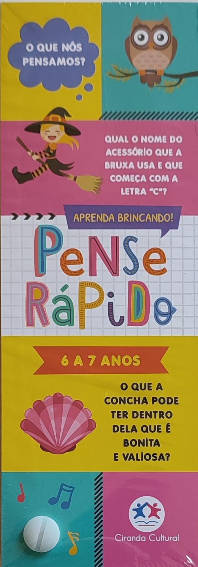 PENSE RPIDO - 6 A 7 ANOS