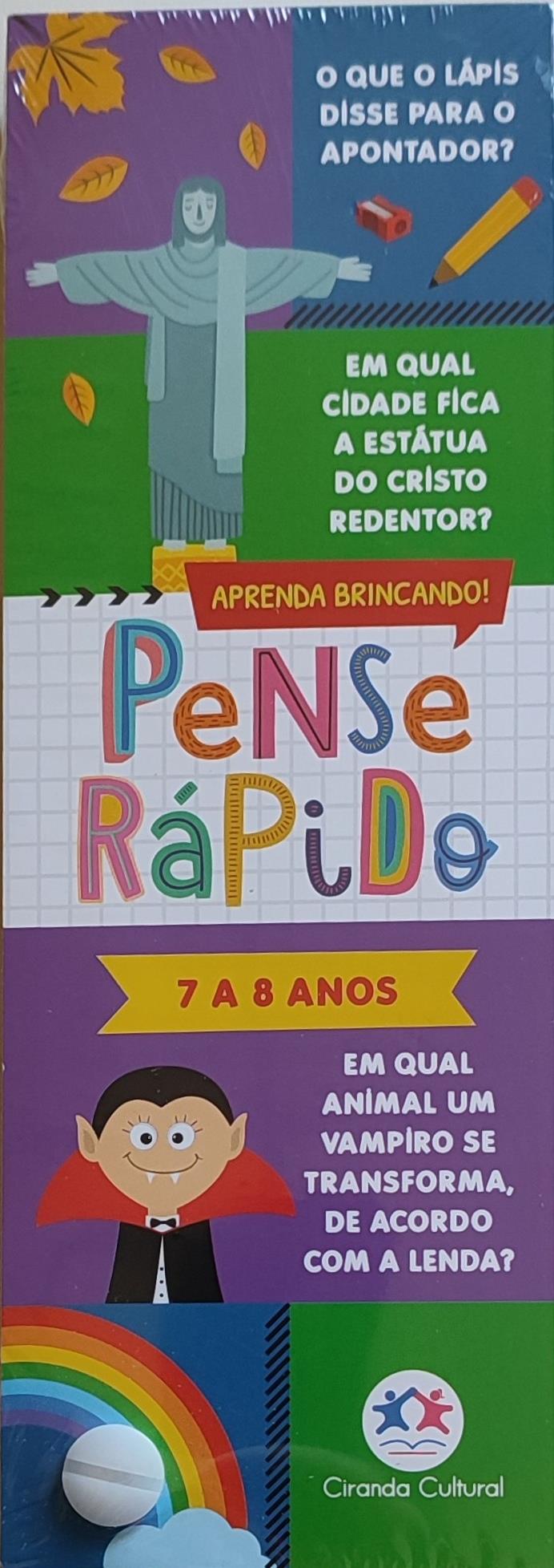 PENSE RPIDO - 7 A 8 ANOS