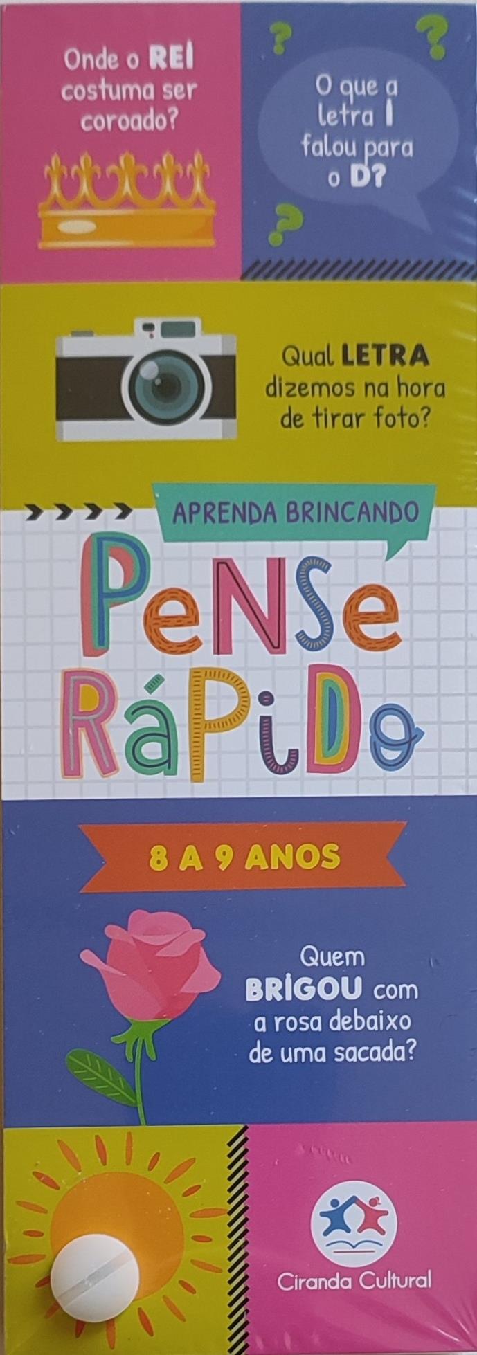 PENSE RPIDO - 8 A 9 ANOS