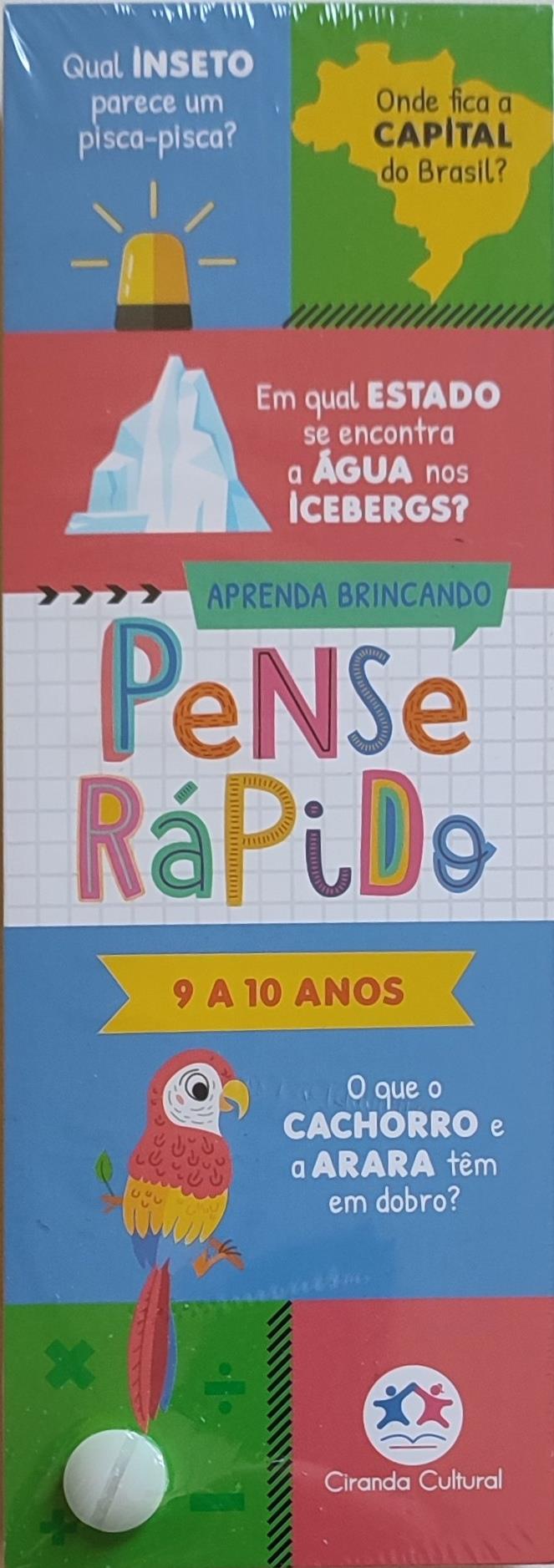 PENSE RPIDO - 9 A 10 ANOS